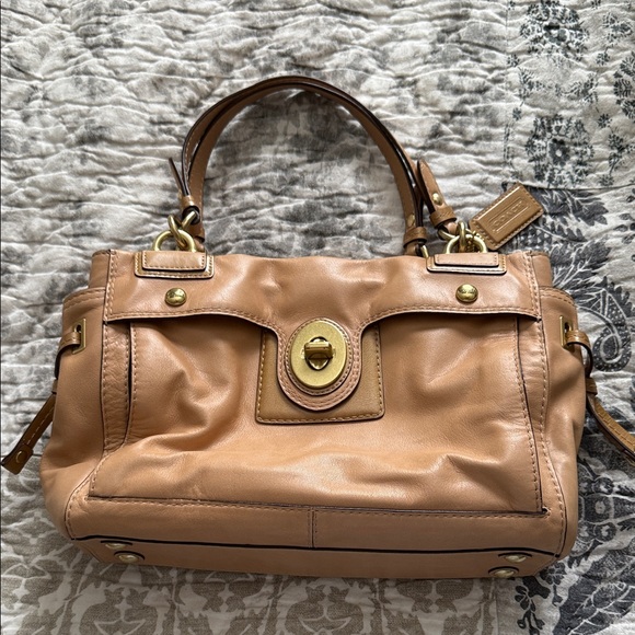 Coach Tan Leather Handbag - Picture 1 of 12